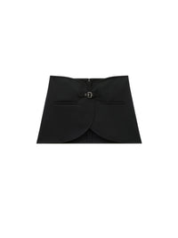 Ellipse twill mini Skirt - Black