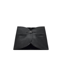Ellipse vinyl mini Skirt - Black
