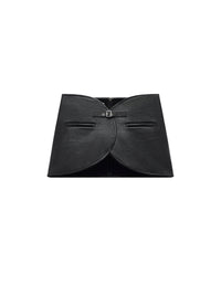 Ellipse vinyl mini Skirt - Black