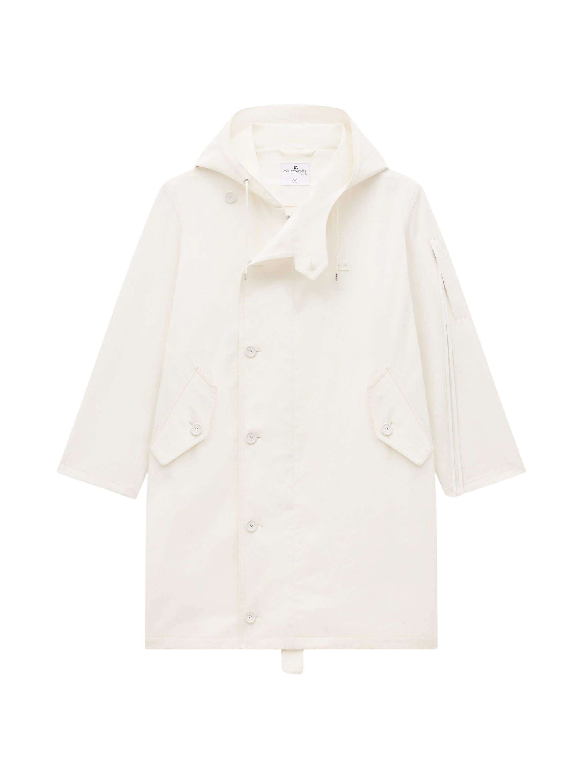 Military cotton Parka - Ecru