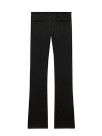 Tailored snaps twill Pant - Black