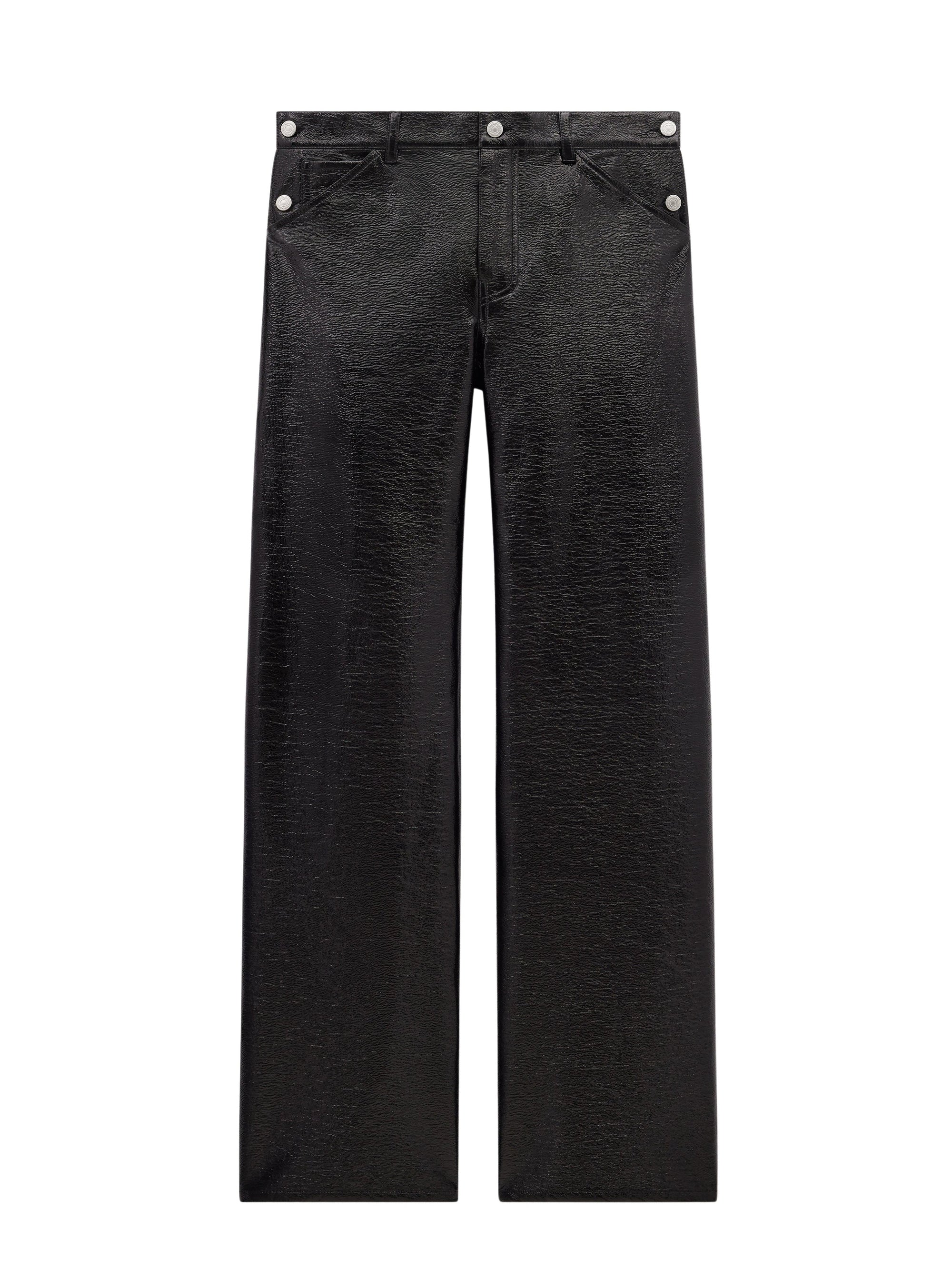 Sailor vinyl baggy Pant - Black