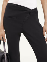 Twist tailored wool Pant - Black