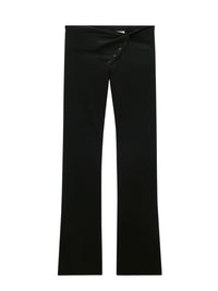 Twist tailored wool Pant - Black