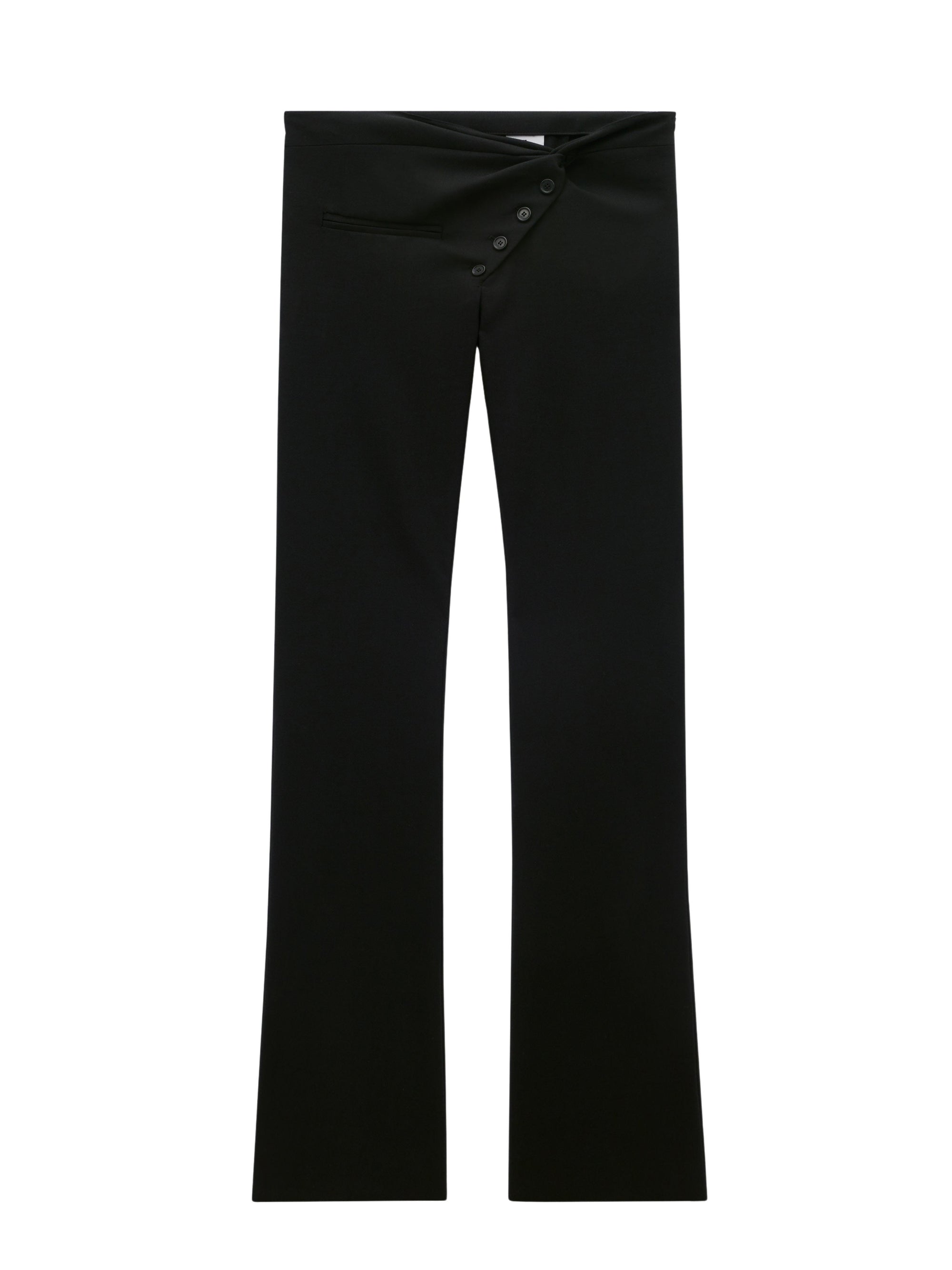 Twist tailored wool Pant - Black