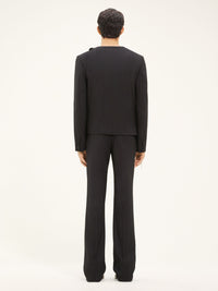 Heritage pinstripes bootcut Pant - Black