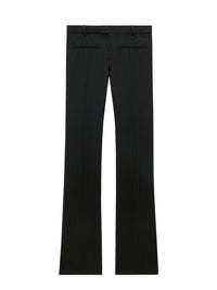 Heritage pinstripes bootcut Pant - Black
