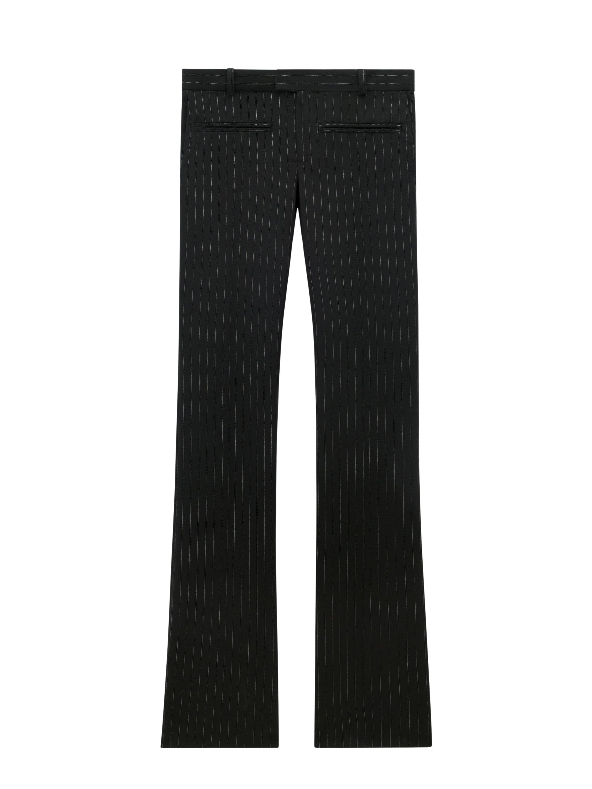 Heritage pinstripes bootcut Pant - Black