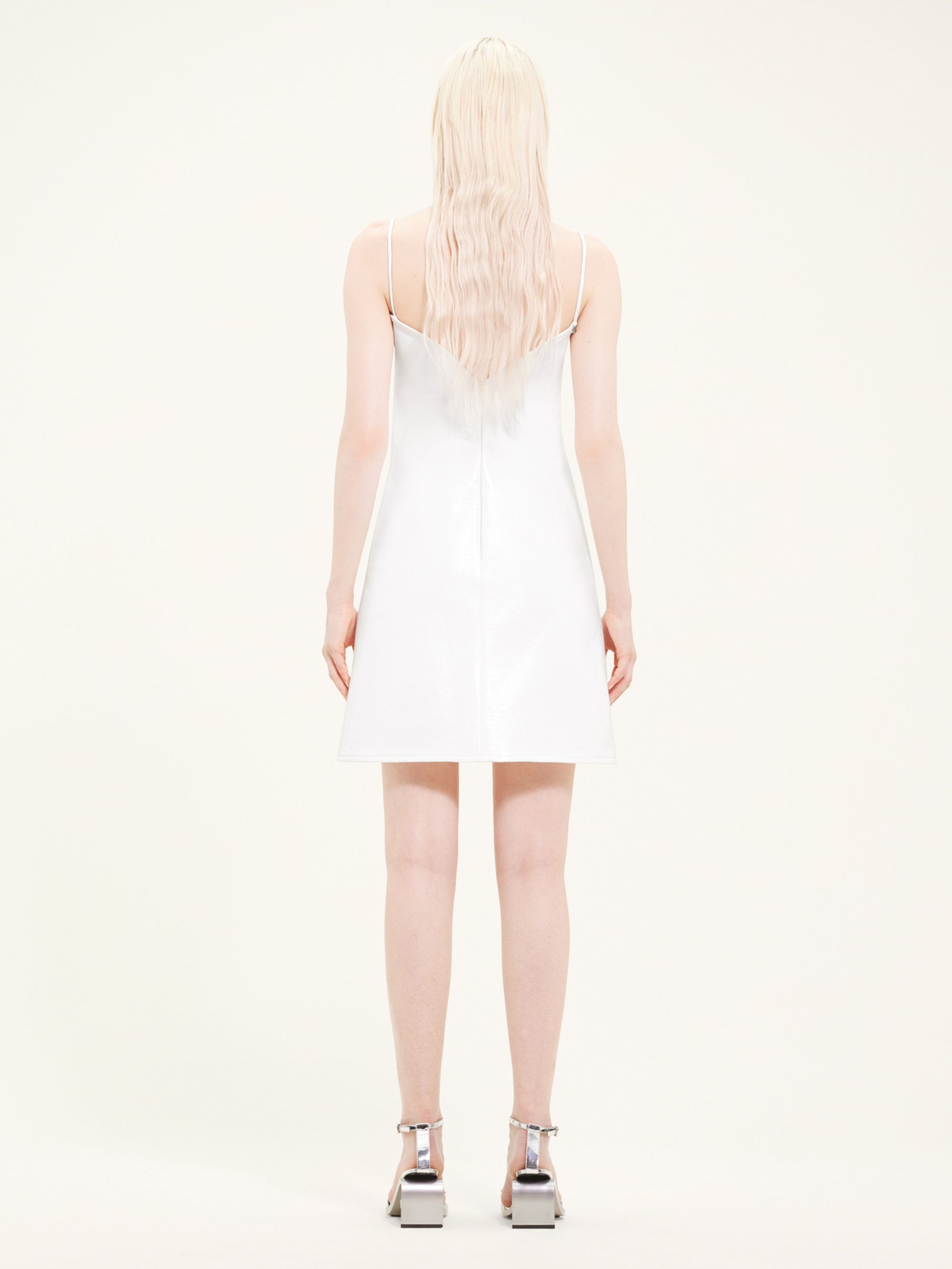 Ellipse vinyl Dress - White