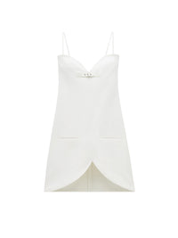 Ellipse vinyl Dress - White