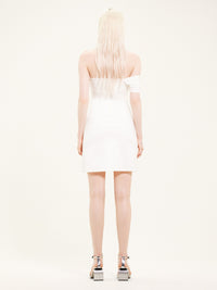 Twist heritage crepe Dress - White