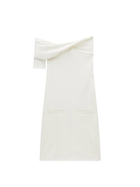 Twist heritage crepe Dress - White