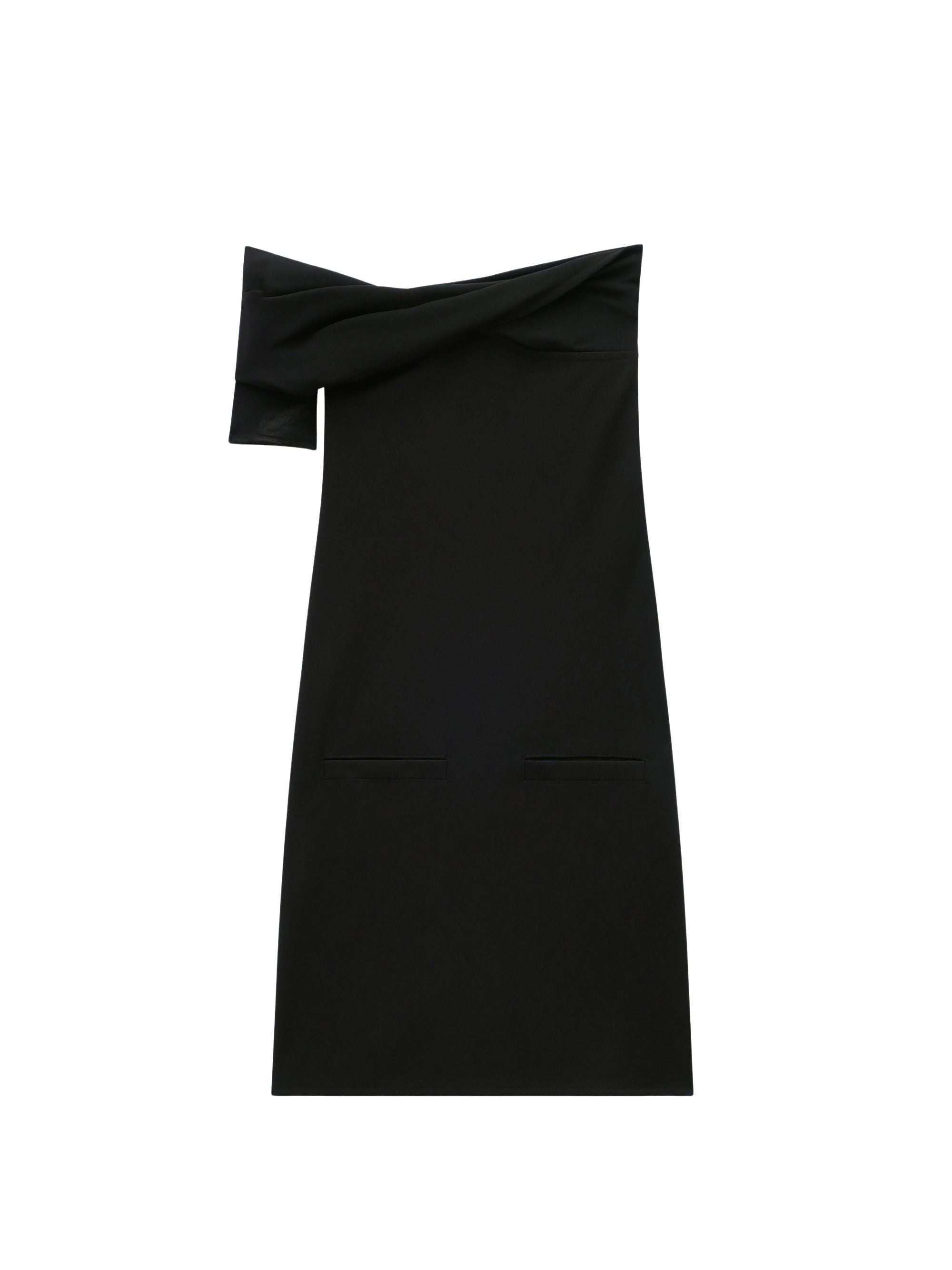Twist heritage crepe Dress - Black