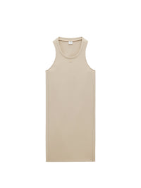 Holistic twill long Dress - Sand
