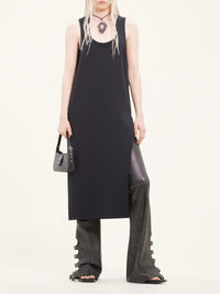 Holistic twill long Dress - Black