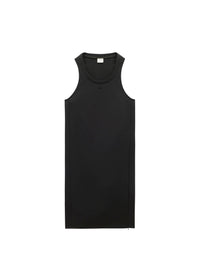 Holistic twill long Dress - Black