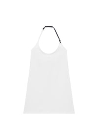 Buckle babydoll twill Dress - Heritage White