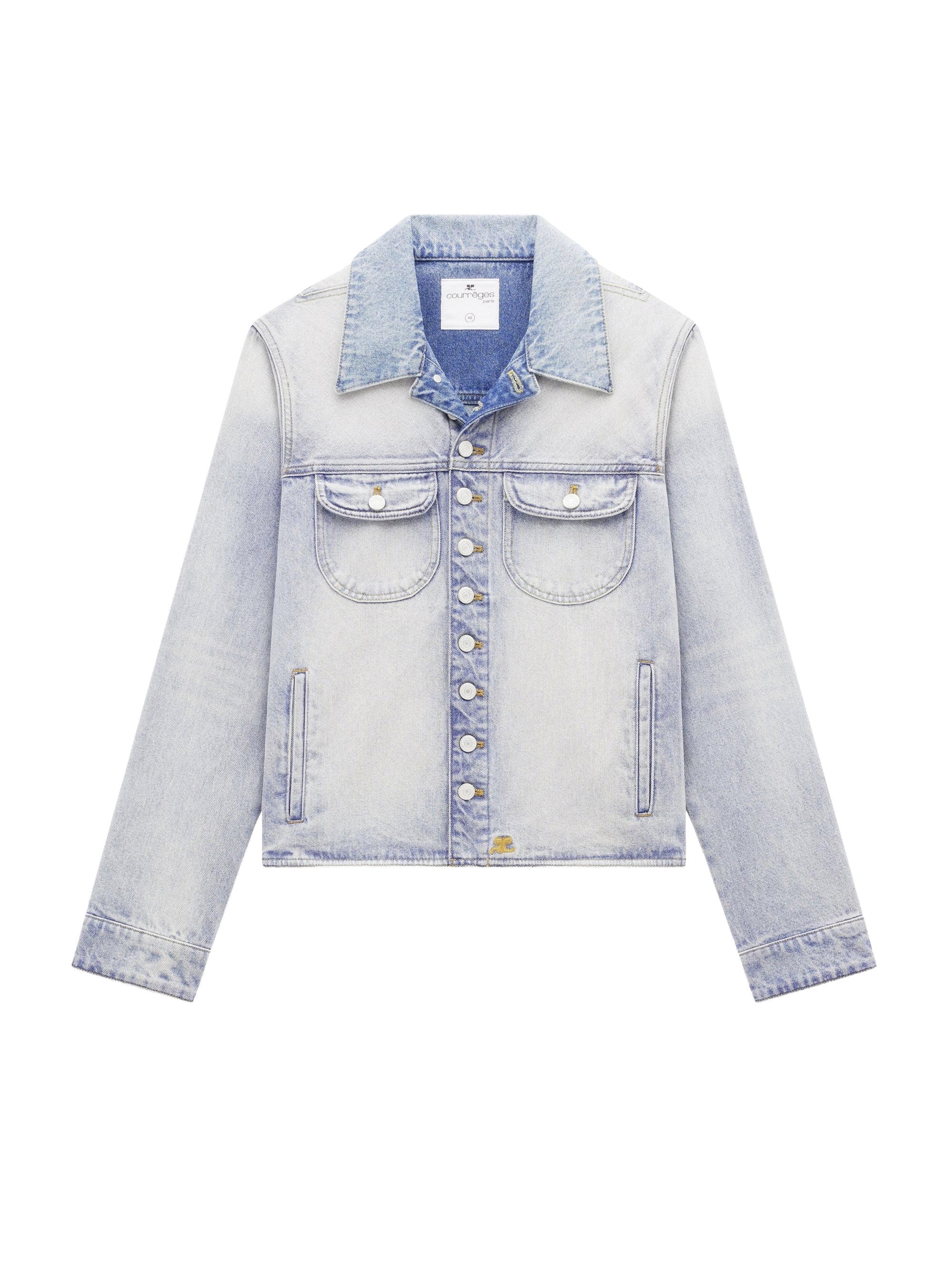 Multiflex denim trucker Jacket - Light Blue Wash