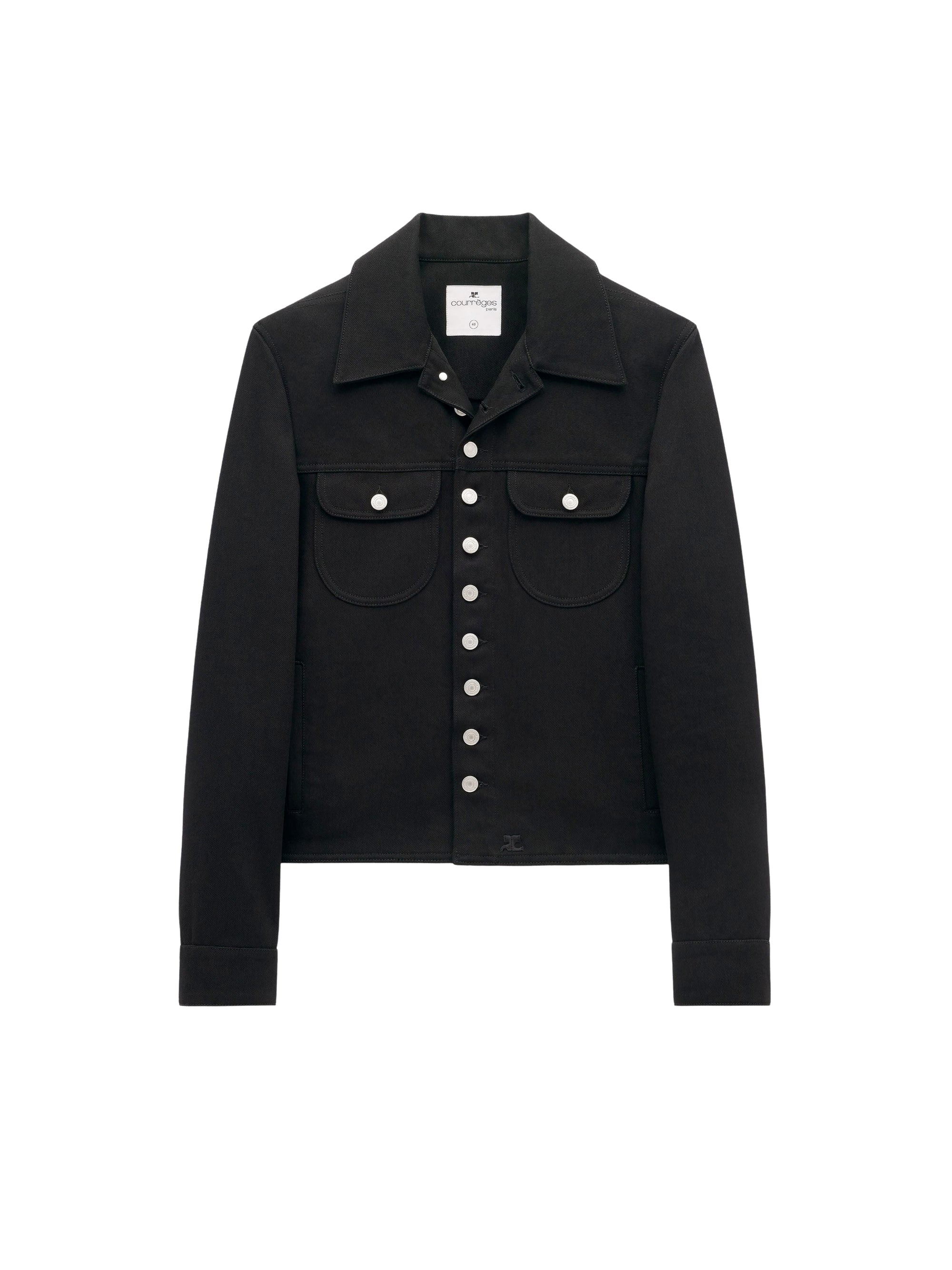 Multiflex denim trucker Jacket - Black