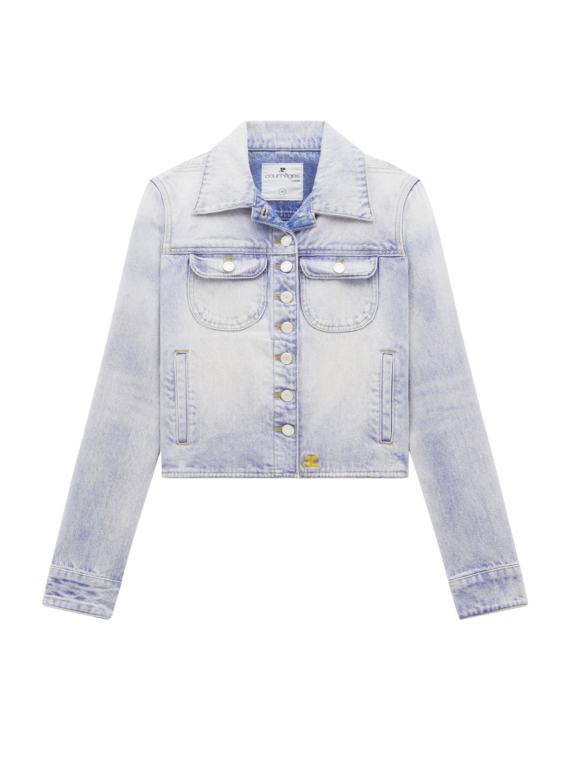 Multiflex denim trucker Jacket - Light Blue Wash