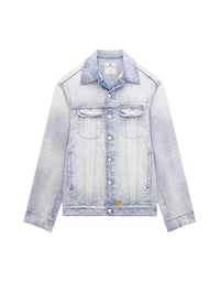 Cocoon denim trucker Jacket - Light Blue Wash