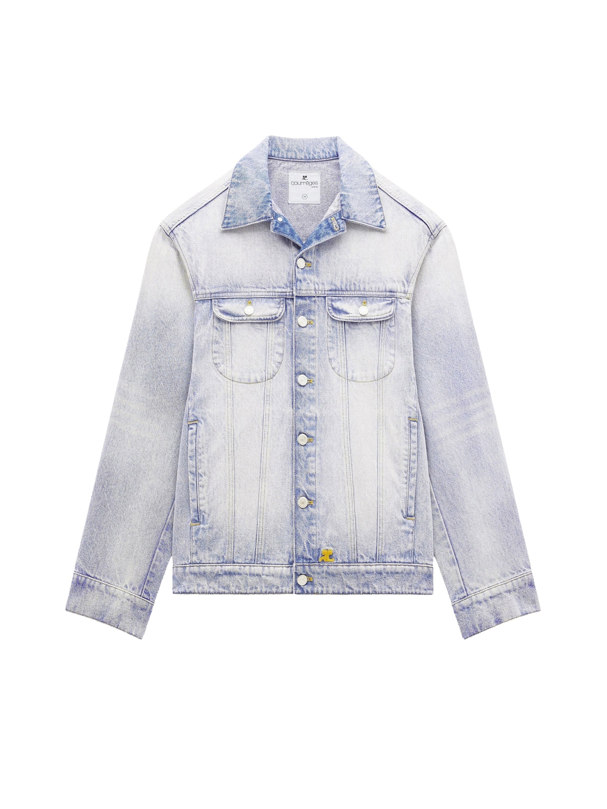 Cocoon denim trucker Jacket - Light Blue Wash