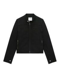 Iconic denim biker Jacket - Black