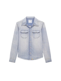 Western denim Shirt - Light Blue Wash