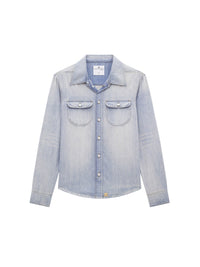 Western denim Shirt - Blue