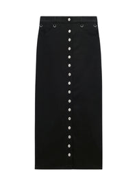 Multiflex denim Skirt - Black