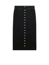 Multiflex denim Skirt - Black