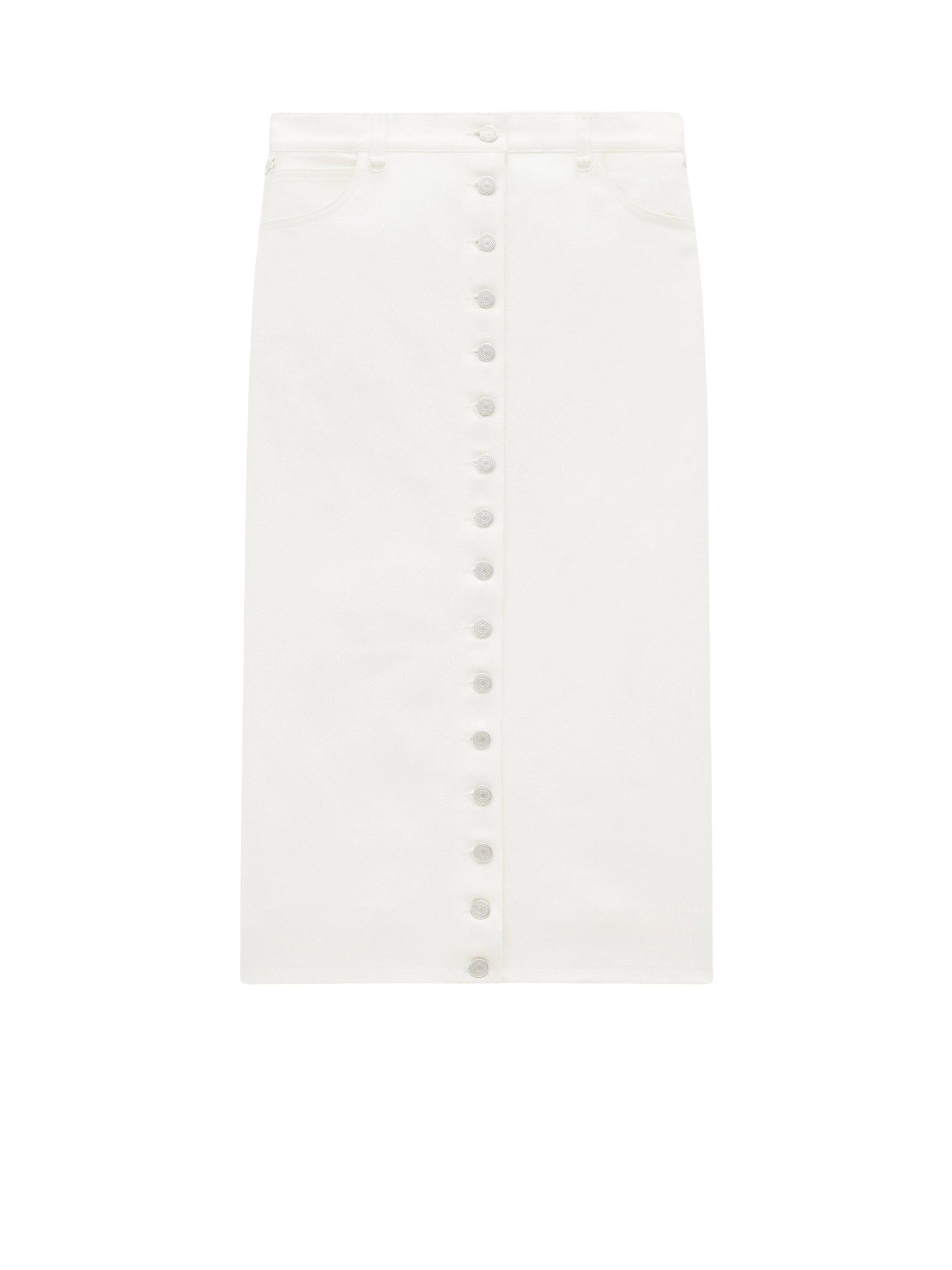 Multiflex denim Skirt - Heritage White