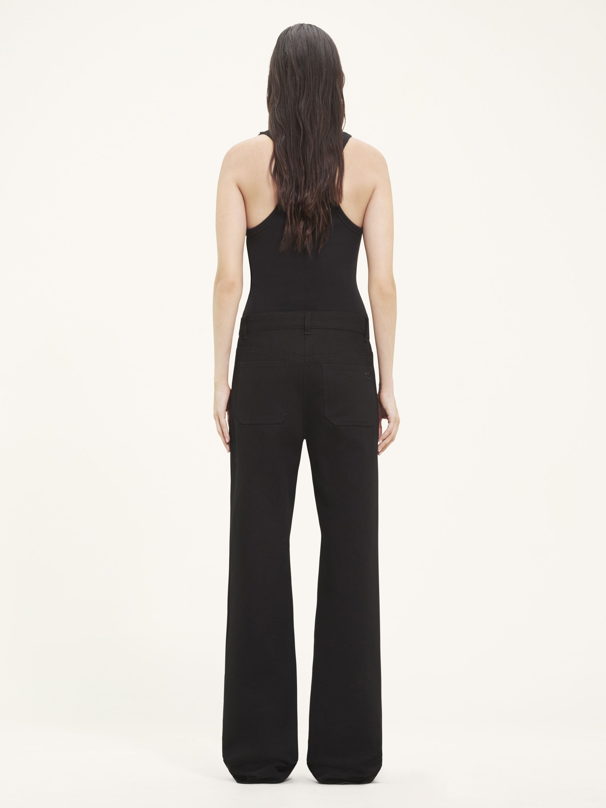 Multiflex denim baggy Pant - Black