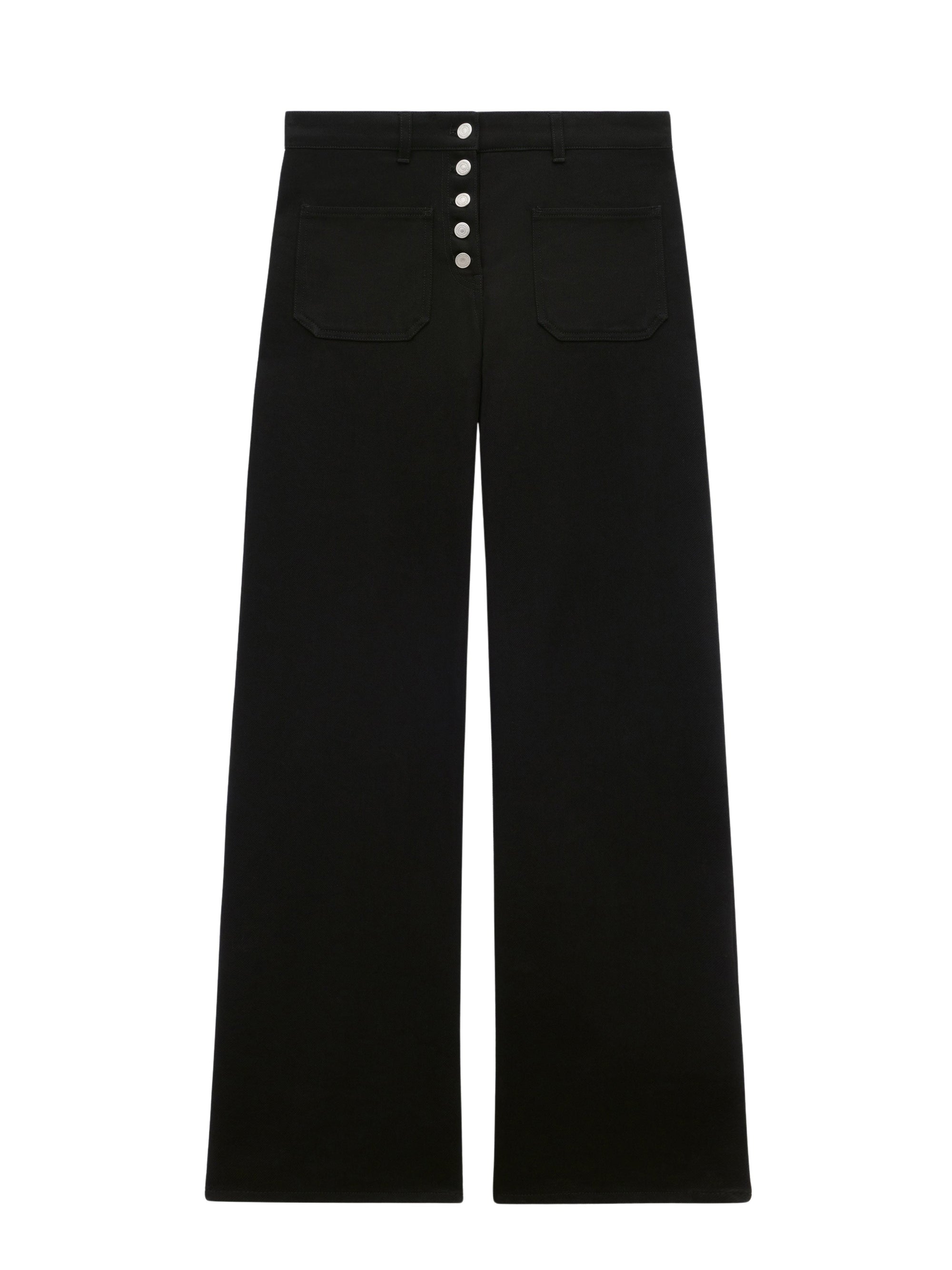 Multiflex denim baggy Pant - Black