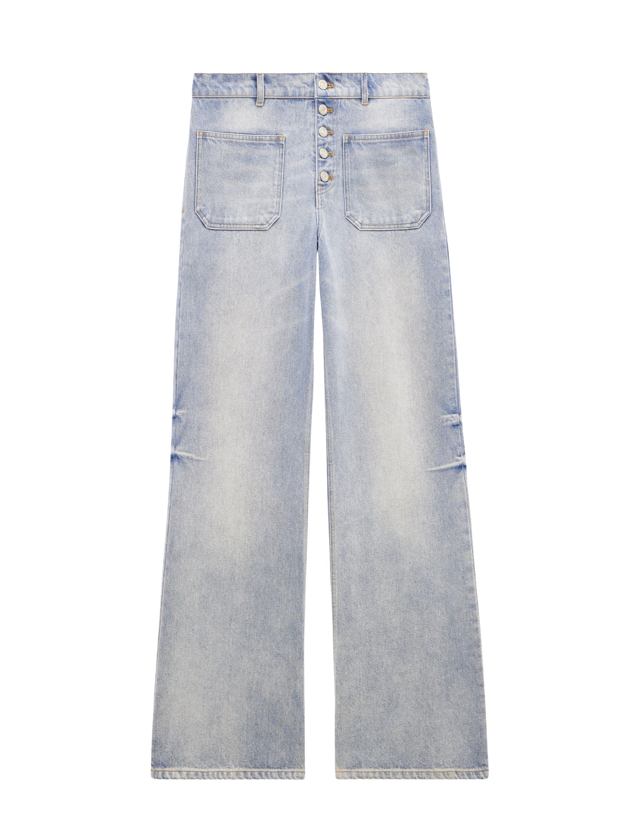 Multiflex denim baggy Pant - Light Blue Wash