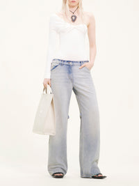 Sailor denim baggy Pant - Light Blue Wash