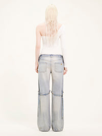 Sailor denim baggy Pant - Light Blue Wash