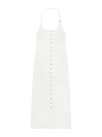 Multiflex denim long Dress - Heritage White