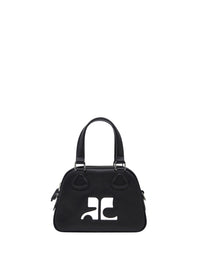 Mini leather bowling Bag - Black