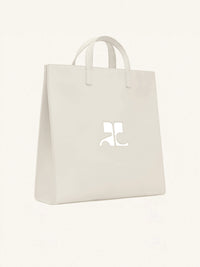 Heritage leather tote Bag - Mastic Grey