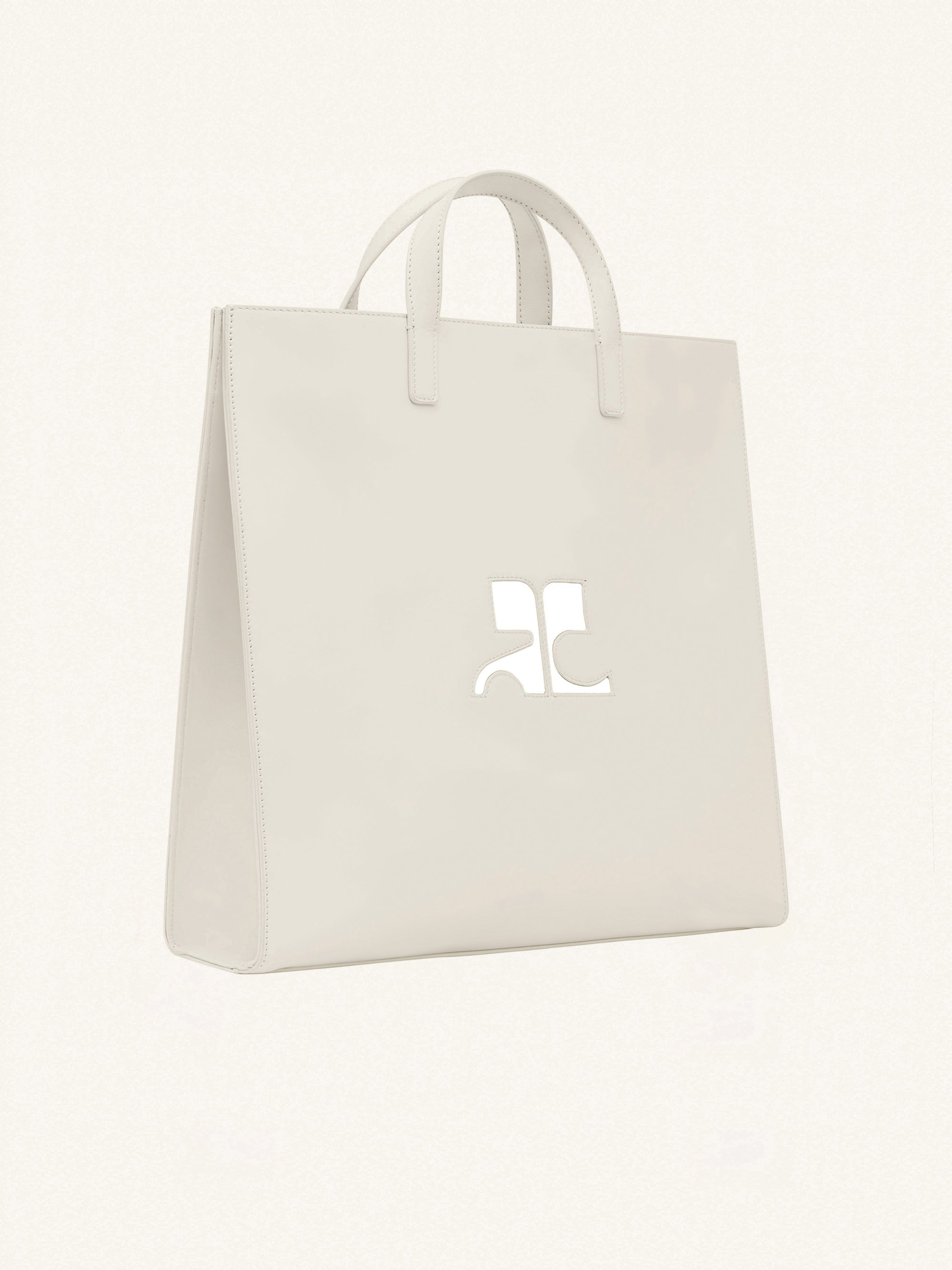 Heritage Leather Tote Bag - Grey