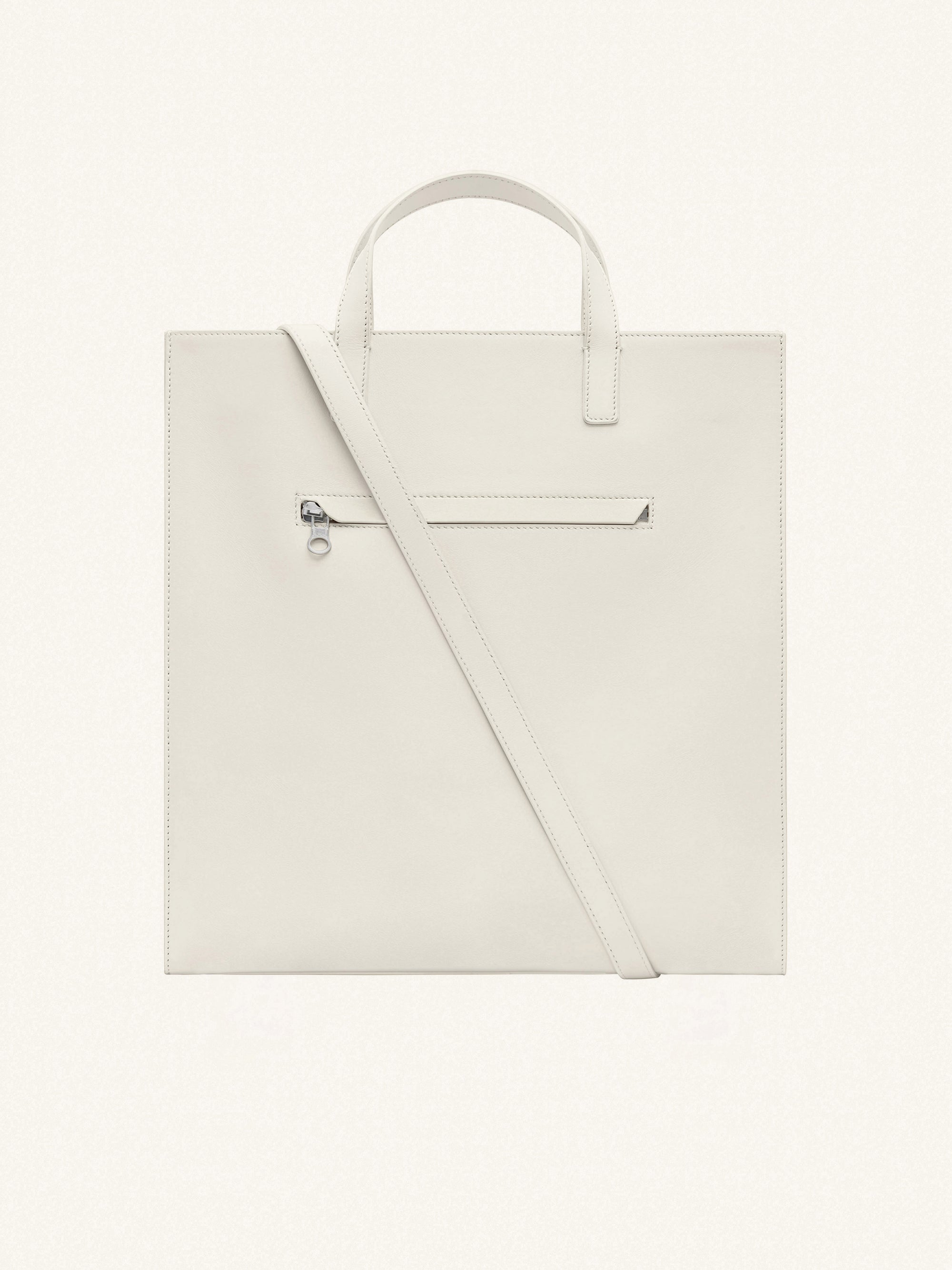 Heritage Leather Tote Bag - Grey