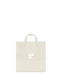 Heritage leather tote Bag - Mastic Grey