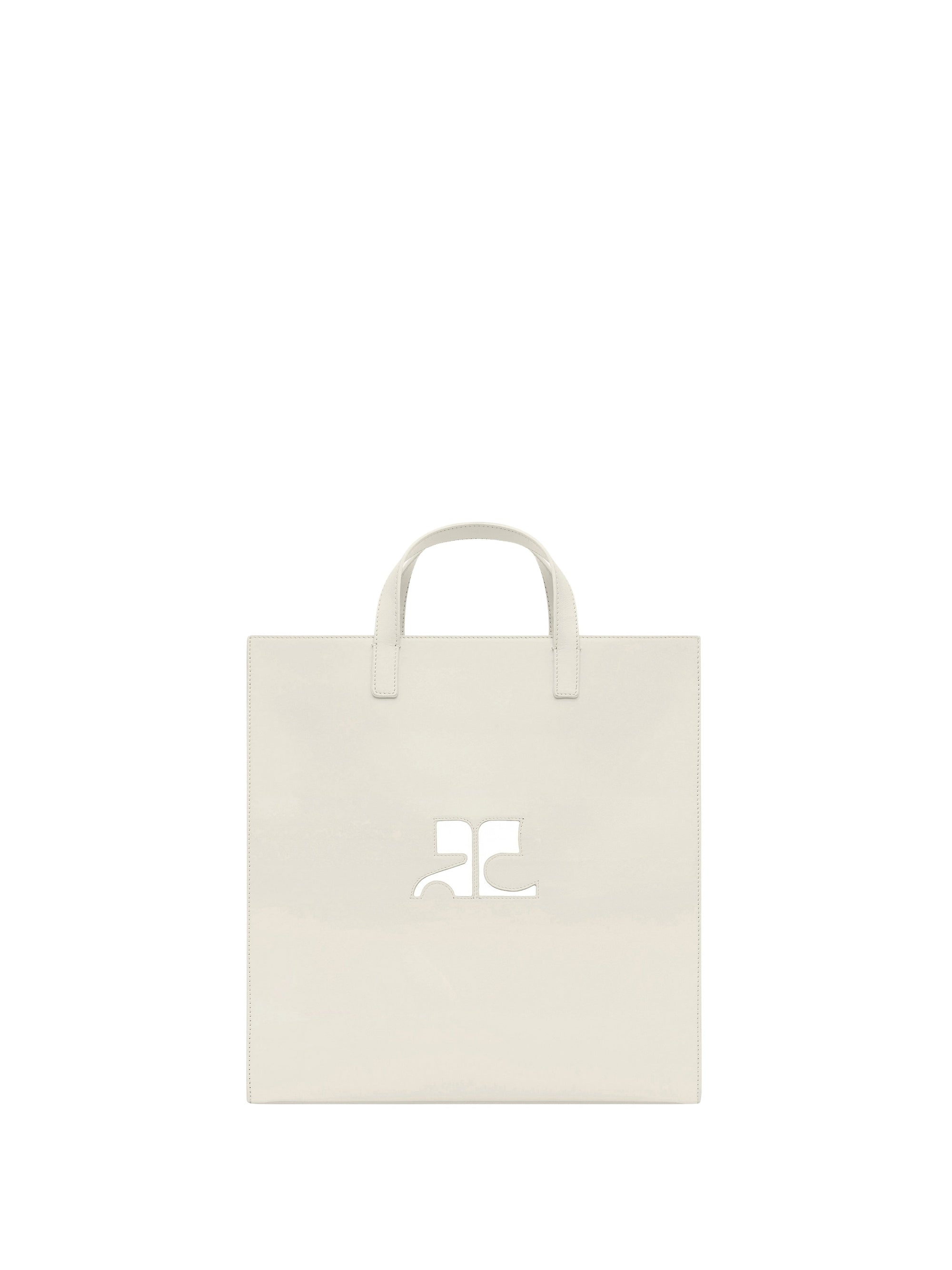 Heritage leather tote Bag - Mastic Grey