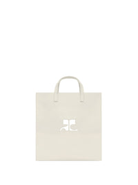 Heritage Leather Tote Bag - Grey