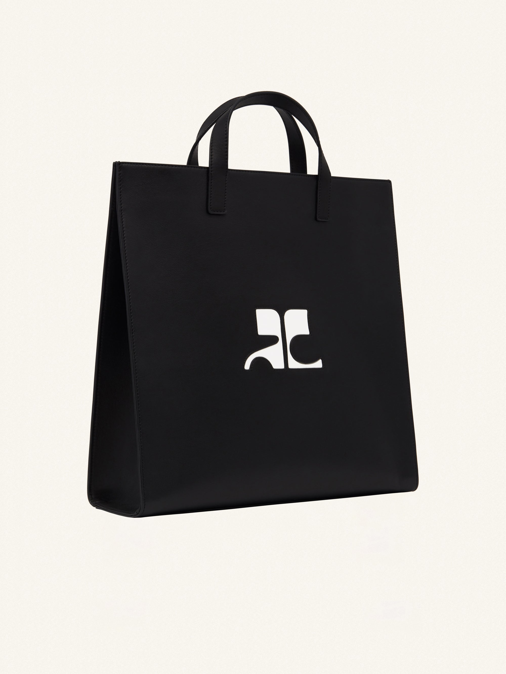 Heritage Leather Tote Bag - Black