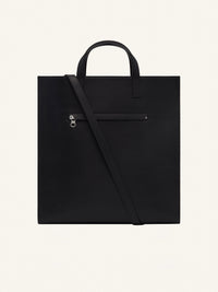 Heritage leather tote Bag - Black