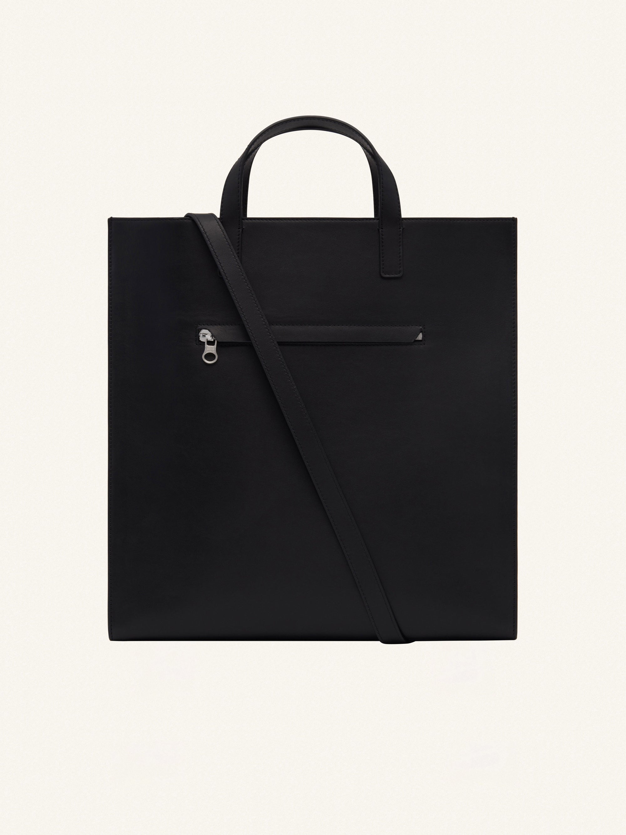 Heritage leather tote Bag - Black