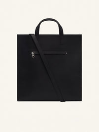 Heritage Leather Tote Bag - Black