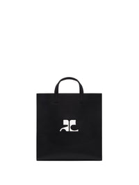 Heritage Leather Tote Bag - Black